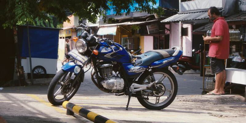 Cool bike at Indomaret