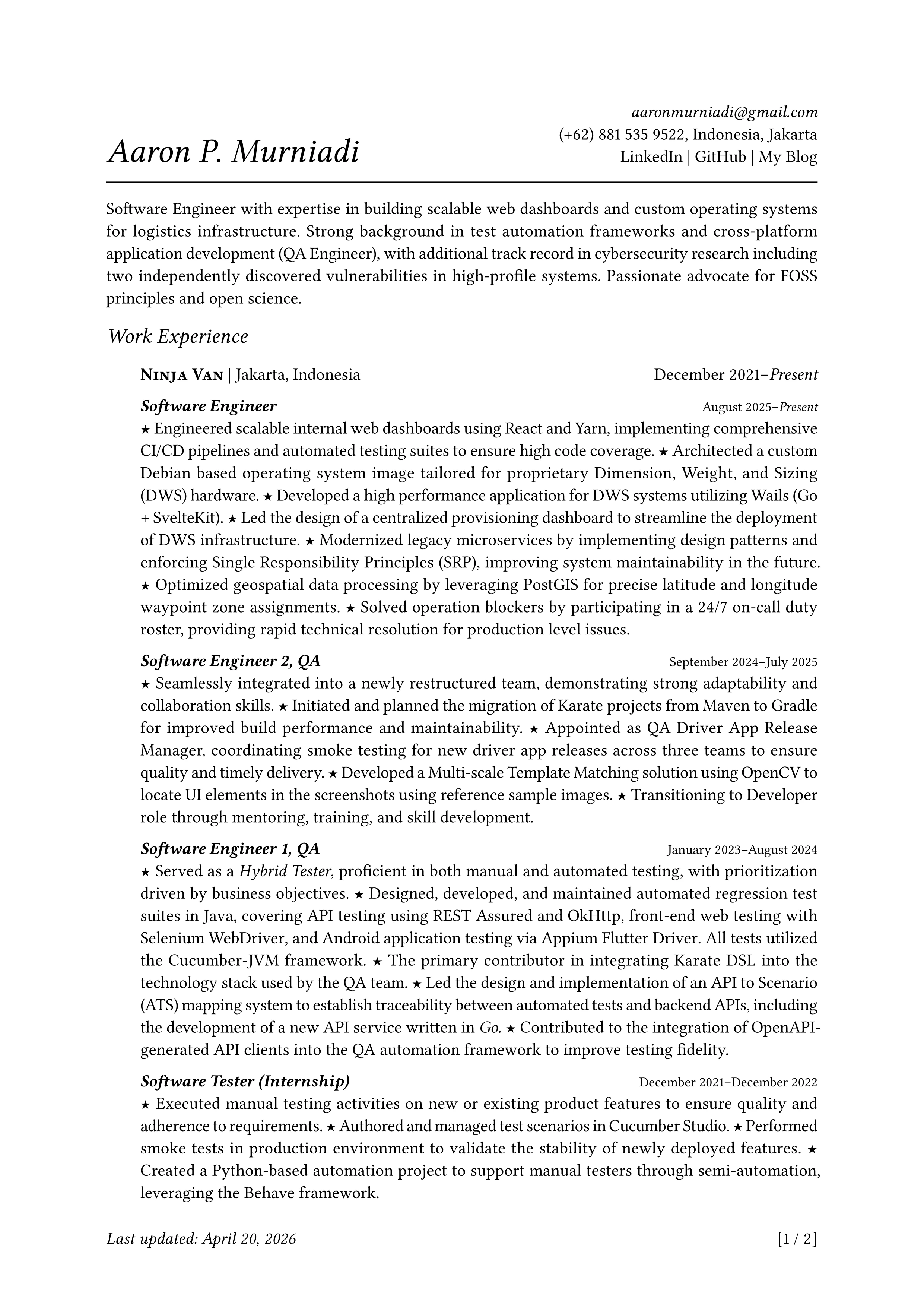 My CV Preview