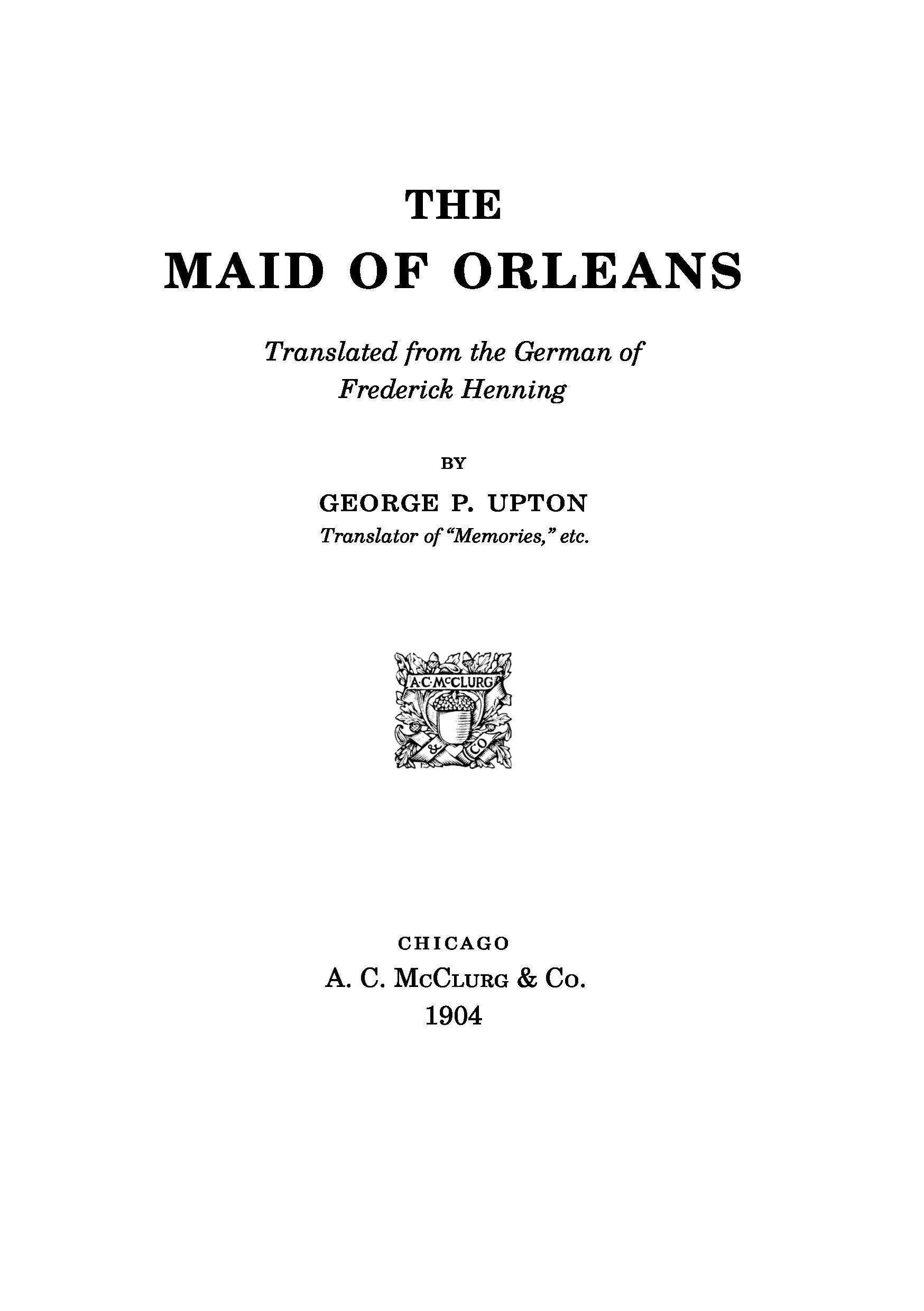 Maid of Orleans