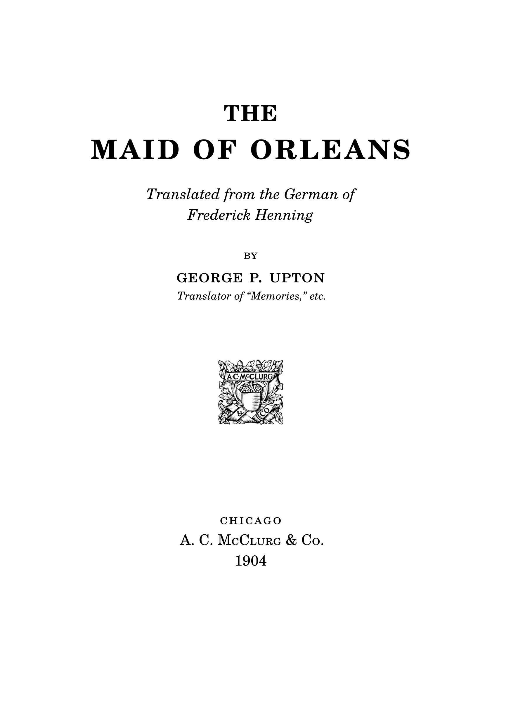 Maid of Orleans